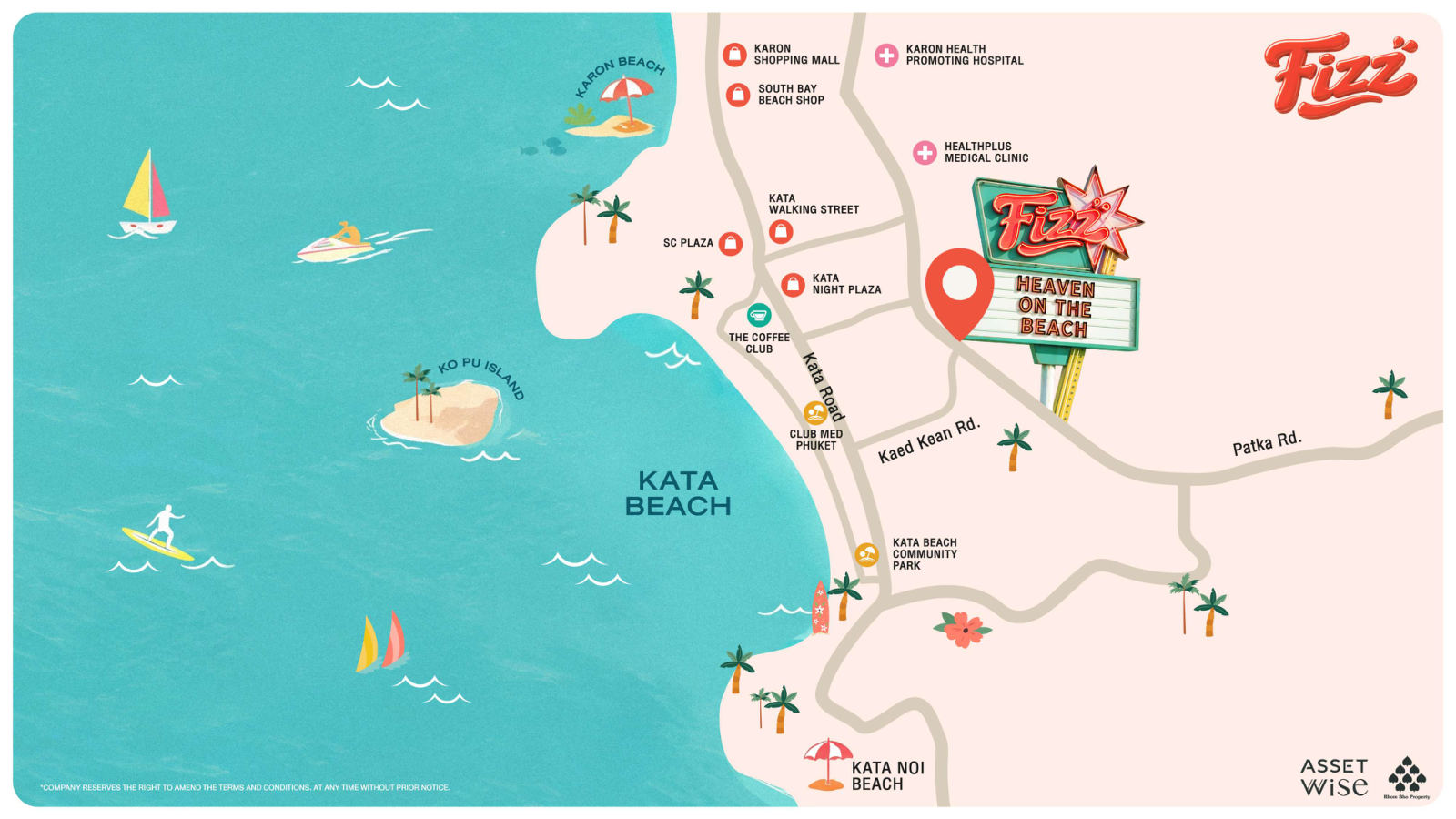 Карта окрестностей Fizz
